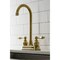 Kingston Brass KB497ALSB Two-Handle Bar Faucet, Brushed Brass KB497ALSB - alternate 2